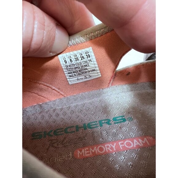 Skechers Womens Memory Foam Reggae fest Dory Athletic Sandals Size 9 Tan & Pink - Picture 5 of 7